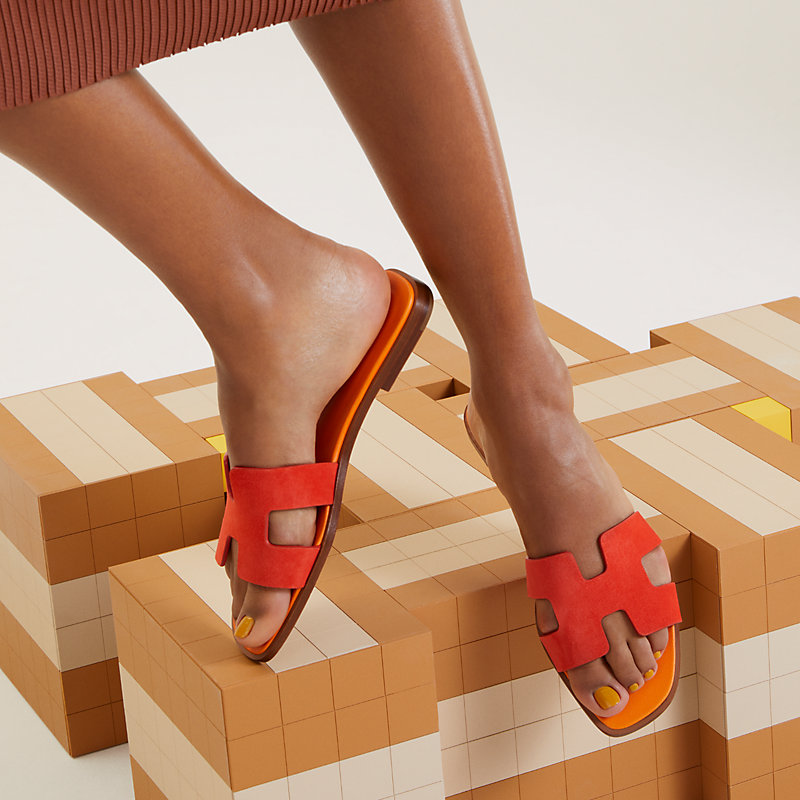 Oran sandal - Orange | Hermès Canada